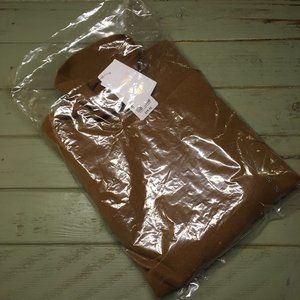 NWT Uniqlo Cashmere Turtleneck Sweater, Brown, S